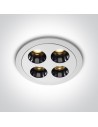 One Light FERO O fixed recessed 10W 3000K white 10110H/W/W