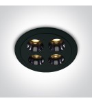 One Light FERO O wpust stały 10W 3000K czarny  10110H/B/W