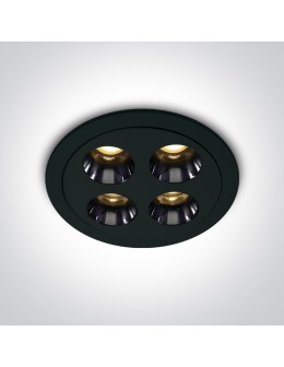 One Light FERO O fixed recessed 10W 3000K black 10110H/B/W