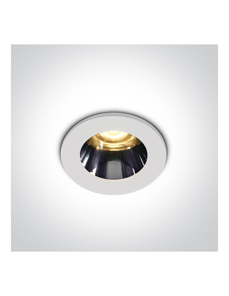 LED flush-mounted lamps - One Light FERO O fixed recessed 3W 3000K white 10103H/W/W - product kolory-swiatla.pl 1