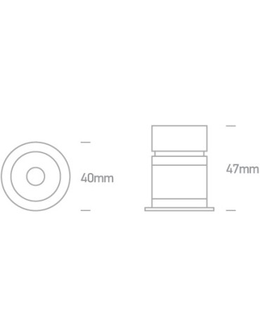 One Light FERO O wpust stały 3W 3000K biały  10103H/W/W - produkt 2