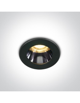 One Light FERO O fixed recessed 3W 3000K black 10103H/B/W