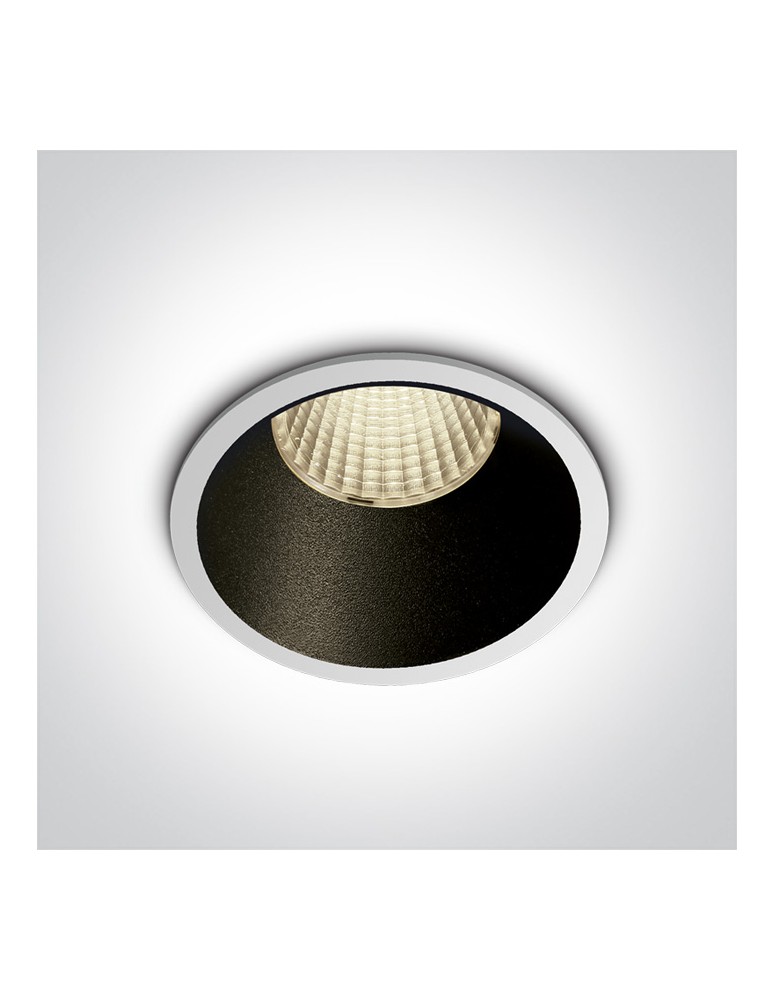 LED flush-mounted lamps - One Light GAIA fixed recessed 12W 3000K white 10112K/W/W - product kolory-swiatla.pl 1