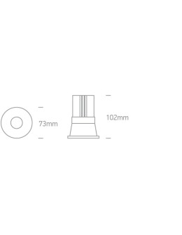 One Light GAIA fixed recessed 12W 3000K white 10112K/W/W - product 2