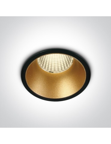 One Light GAIA wpust stały 12W 3000K czarny  10112K/B/W