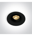 One Light INIA wpust stały 6,5W 3000K czarny IP65 10107DB/B/W