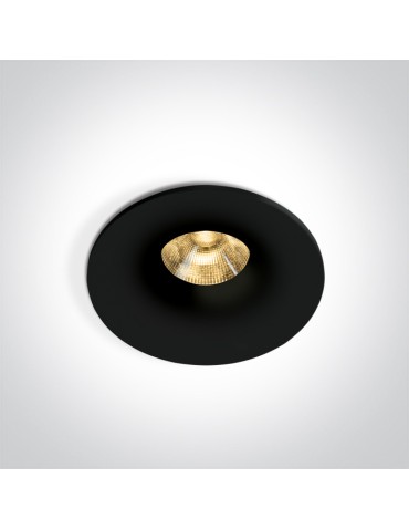 One Light INIA fixed recessed 6.5W 3000K black IP65 10107DB/B/W