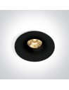 One Light INIA fixed recessed 6.5W 3000K black IP65 10107DB/B/W