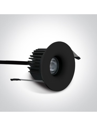 One Light INIA fixed recessed 6.5W 3000K black IP65 10107DB/B/W - product 2