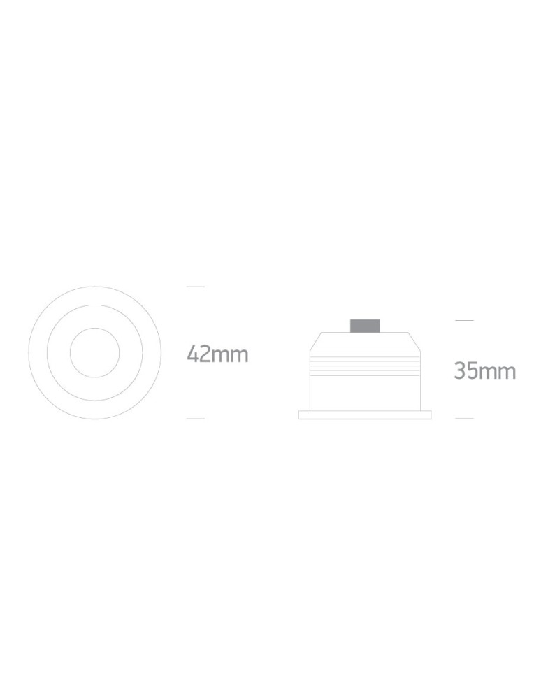 LED flush-mounted lamps - One Light KATO fixed recessed 1W/2W 4000K white 10103B/W/C - product kolory-swiatla.pl 2