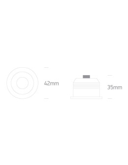 One Light KATO fixed recessed 1W/2W 4000K white 10103B/W/C - product 2