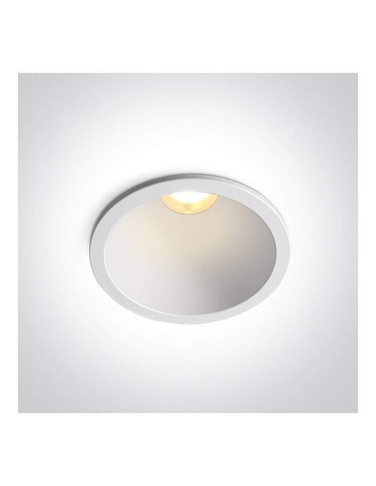 LED flush-mounted lamps - One Light KOLA fixed recessed 12W 3000K-4000K-5000K white 10112D/W/V - product kolory-swiatla.pl 1