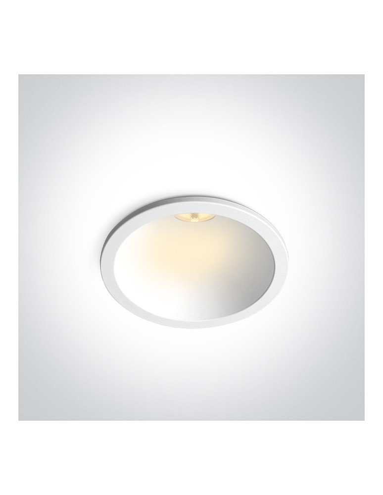 One Light KOLA wpust stały 7W 3000K-4000K-5000K biały  10107D/W/V