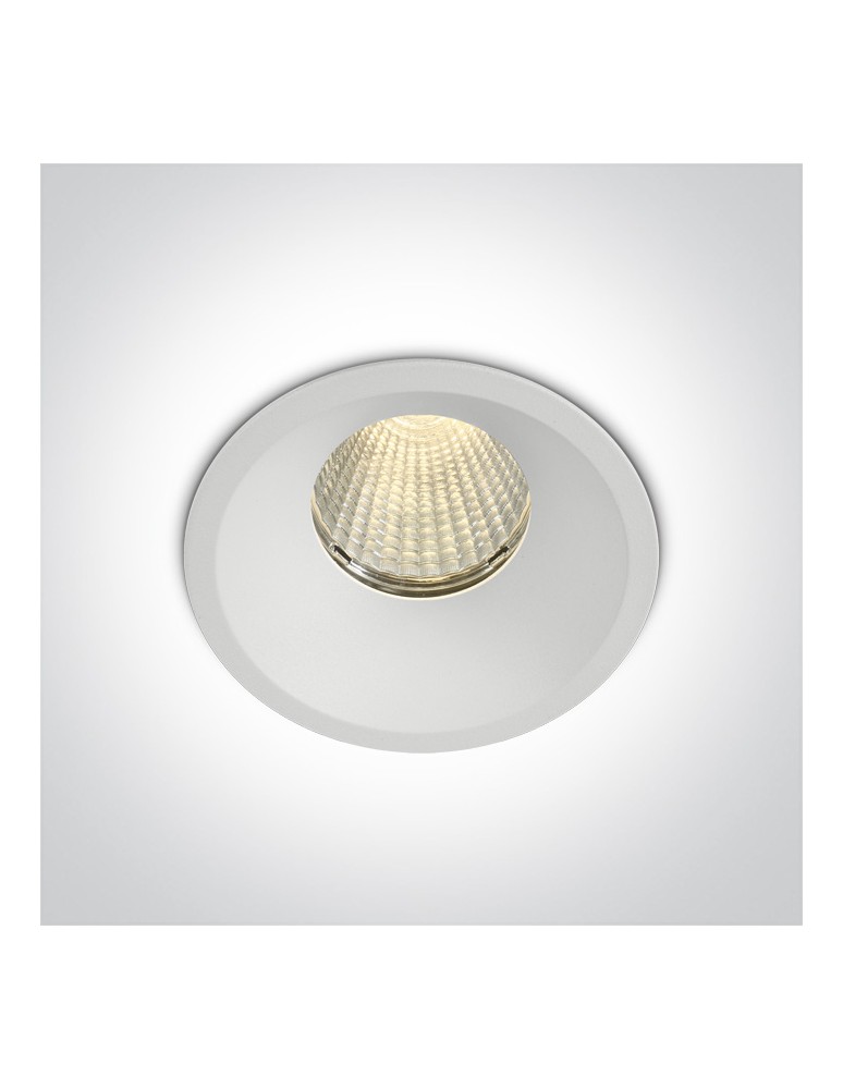 One Light LIKOFOS wpust stały 12W 3000K-3500K-4000K biały IP65 10112TP/W/V