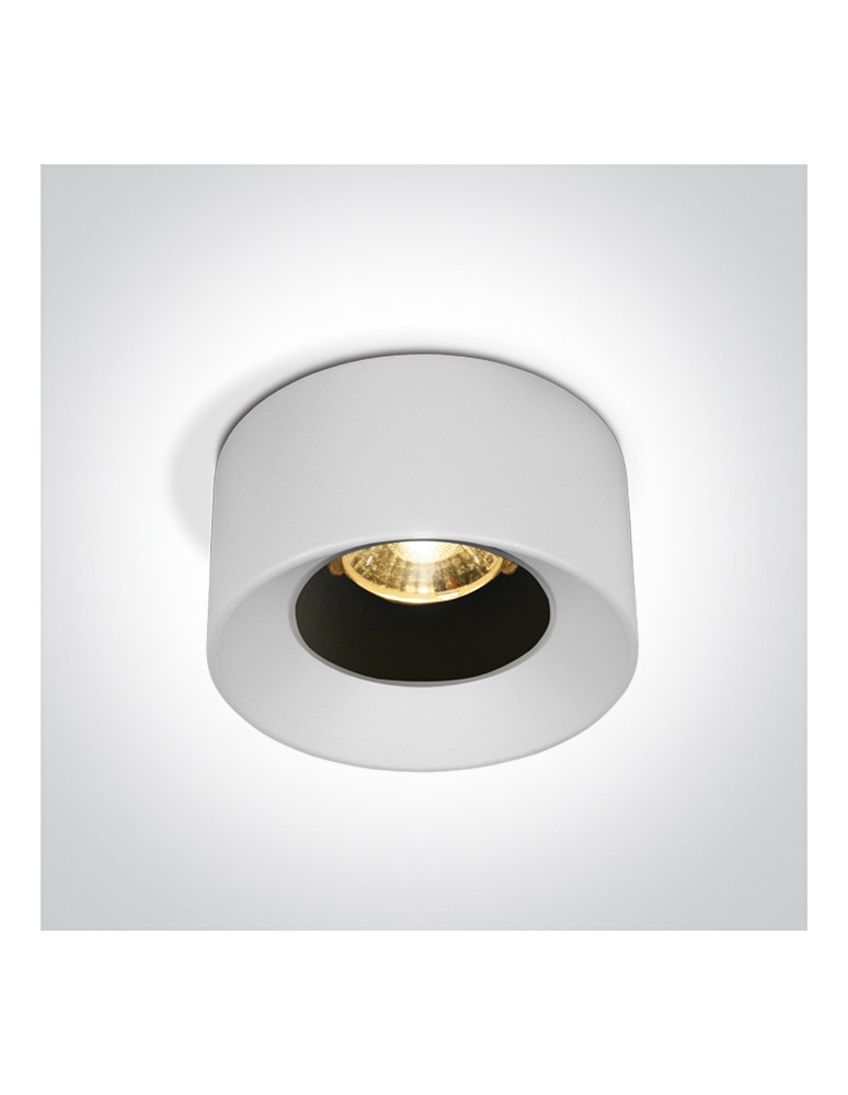 LED flush-mounted lamps - One Light LOARA fixed recessed 7W 3000K white 10107A/W/W - product kolory-swiatla.pl 1