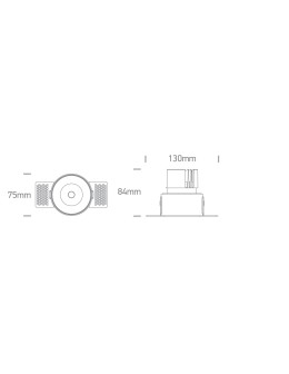 One Light MANNA frameless fixed recessed 6.5W 3000K-3500K-4000K white IP54 10107BT/W/V - product 2