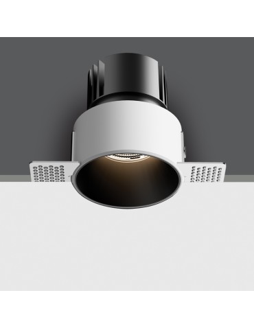 One Light MANNA frameless fixed recessed 6.5W 3000K-3500K-4000K black IP54 10107BT/B/V