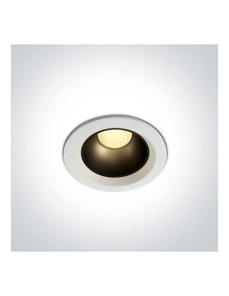 LED flush-mounted lamps - One Light MARLA fixed recessed 7W 3000K white 10107Z/W/W - product kolory-swiatla.pl 1