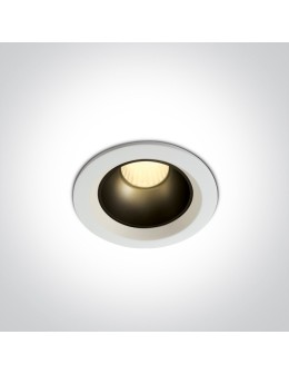 One Light MARLA wpust stały 7W 3000K biały  10107Z/W/W