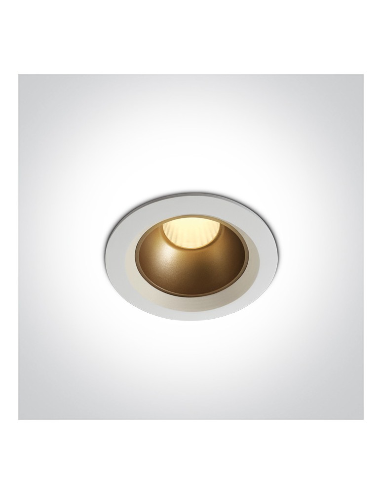 LED flush-mounted lamps - One Light MARLA fixed recessed 7W 3000K white 10107Z/W/W - product kolory-swiatla.pl 2