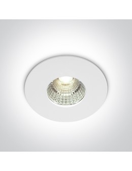 One Light MILOT fixed recessed 7W 3000K white IP54 10107M/W/W