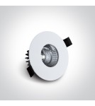 Flush-mounted hermetic lamps - One Light MILOT fixed recessed 7W 3000K white IP54 10107M/W/W - product 2