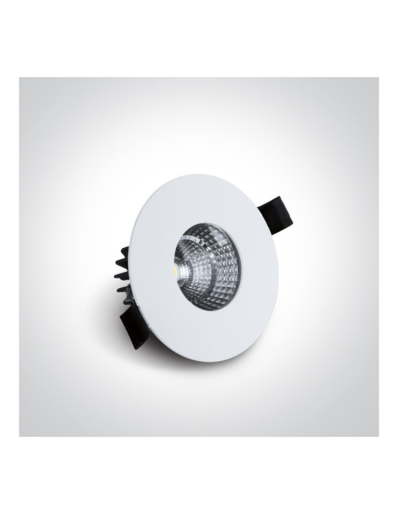 Flush-mounted hermetic lamps - One Light MILOT fixed recessed 7W 3000K white IP54 10107M/W/W - product kolory-swiatla.pl 2
