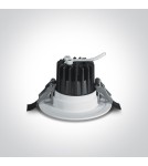 Flush-mounted hermetic lamps - One Light MILOT fixed recessed 7W 3000K white IP54 10107M/W/W - product 3