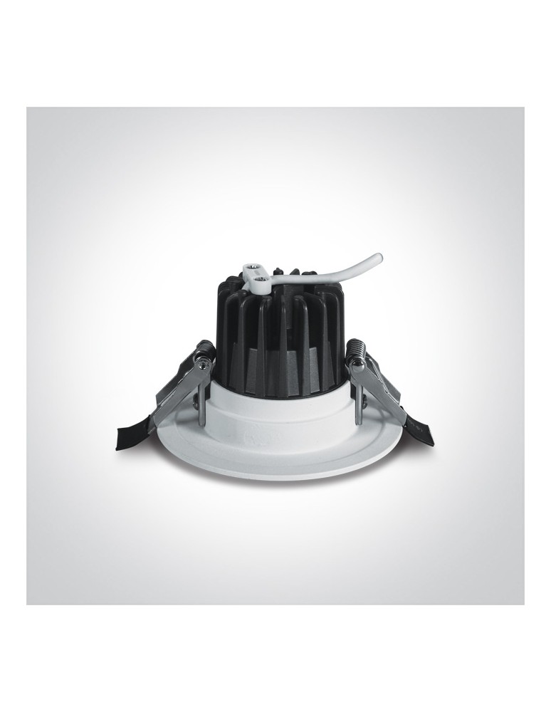 Flush-mounted hermetic lamps - One Light MILOT fixed recessed 7W 3000K white IP54 10107M/W/W - product kolory-swiatla.pl 3