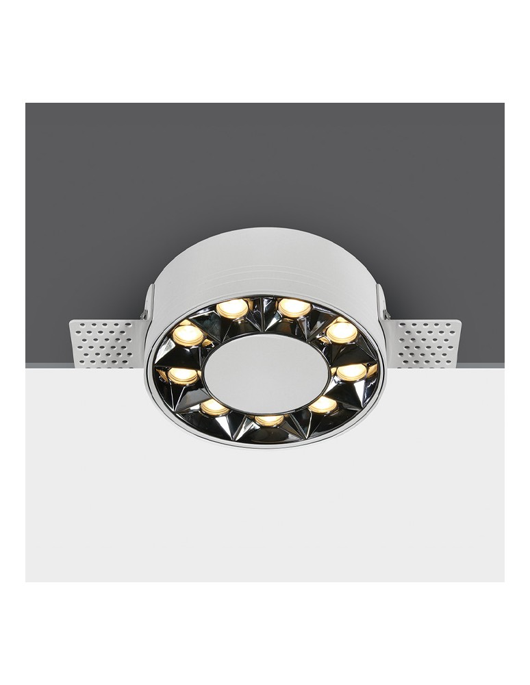 One Light MIRA TR wpust stały bezramkowy 12W 3000K biały  10112XTR/W/W