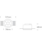 Frameless flush-mounted lamps - trimless - One Light MIRA TR frameless fixed recessed 6W 3000K white 10106XTR/W/W - product 2