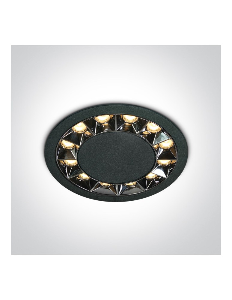 One Light MIRA wpust stały 20W 3000K czarny  10120X/B/W