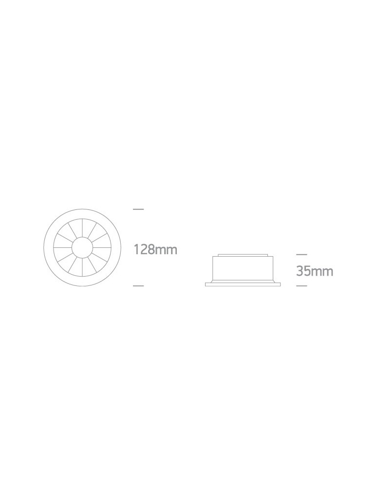 LED flush-mounted lamps - One Light MIRA 20W 3000K fixed recessed black 10120X/B/W - product kolory-swiatla.pl 2
