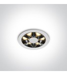 LED flush-mounted lamps - One Light MIRA fixed recessed 6W 3000K white 10106X/W/W - product 1