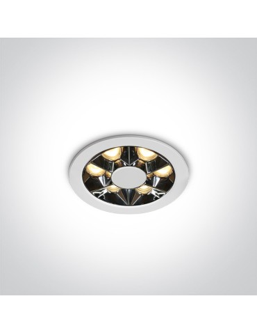 One Light MIRA wpust stały 6W 3000K biały  10106X/W/W