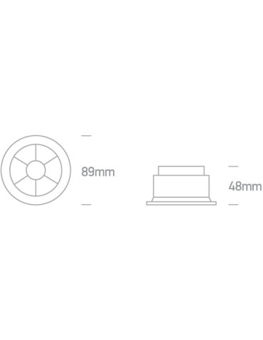 One Light MIRA fixed recessed 6W 3000K white 10106X/W/W - product 2