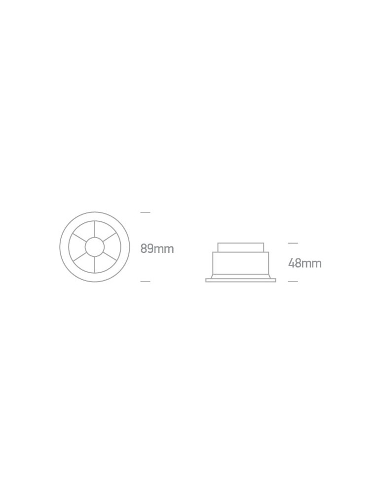 LED flush-mounted lamps - One Light MIRA fixed recessed 6W 3000K white 10106X/W/W - product kolory-swiatla.pl 2