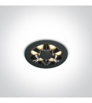 One Light MIRA wpust stały 6W 3000K czarny  10106X/B/W