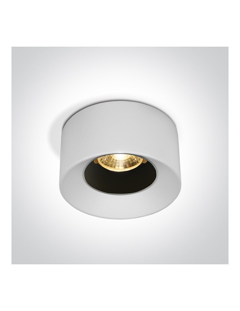 One Light MOZA wpust stały 12W 3000K biały  10112A/W/W