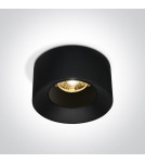 LED flush-mounted lamps - One Light MOZA fixed recessed 12W 3000K black 10112A/B/W - product 1