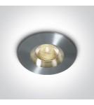 Flush-mounted hermetic lamps - One Light NUBI fixed recessed 3W 3000K aluminum IP65 10103M/AL/W - product 1