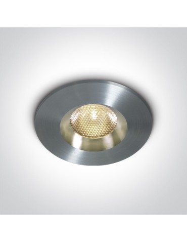 One Light NUBI fixed recessed 3W 3000K aluminum IP65 10103M/AL/W