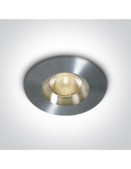 One Light NUBI fixed recessed 3W 3000K aluminum IP65 10103M/AL/W