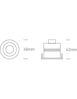 One Light NUBI fixed recessed 3W 3000K aluminum IP65 10103M/AL/W - product 2