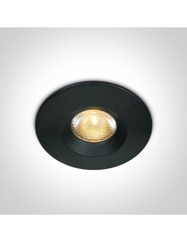 One Light NUBI fixed recessed 3W 3000K black IP65 10103M/B/W