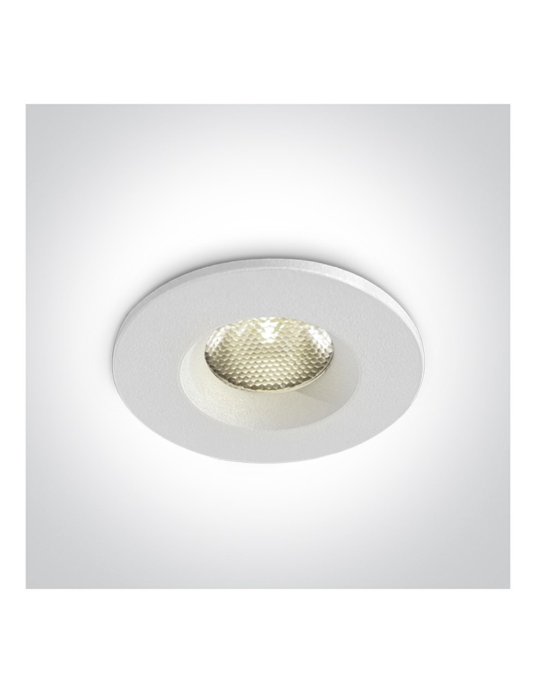 Flush-mounted hermetic lamps - One Light NUBI fixed recessed 3W 4000K white IP65 10103M/W/C - product kolory-swiatla.pl 1