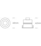 Flush-mounted hermetic lamps - One Light NUBI fixed recessed 3W 4000K white IP65 10103M/W/C - product 2