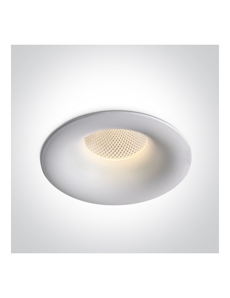 LED flush-mounted lamps - One Light OMIA fixed recessed 12W 3000K-4000K-5000K white 10112RA/W/V - product kolory-swiatla.pl 1