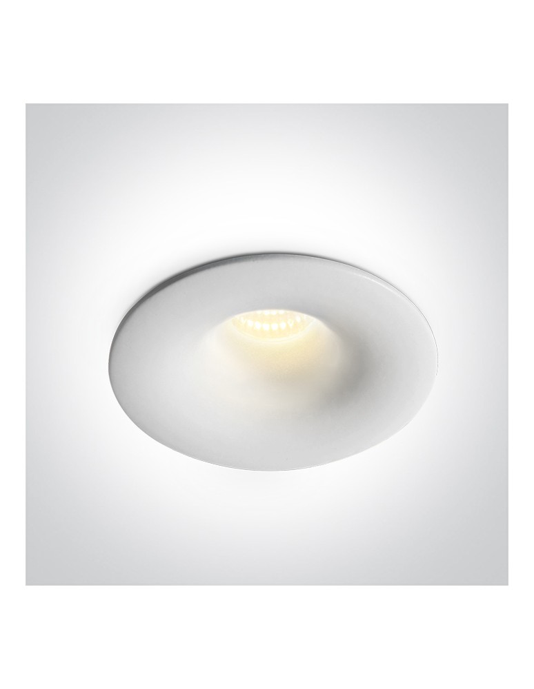 LED flush-mounted lamps - One Light OMIA fixed recessed 7W 3000K-4000K-5000K white 10107RA/W/V - product kolory-swiatla.pl 1