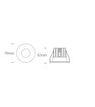 LED flush-mounted lamps - One Light OMIA fixed recessed 7W 3000K-4000K-5000K white 10107RA/W/V - product 3